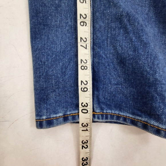 G Star Raw Jeans Mens 35x32 Blue 3301 Tapered Button Fly Denim Pants Washed Out - Picture 8 of 10